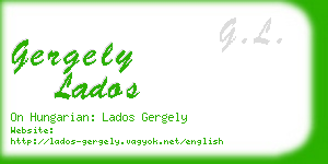 gergely lados business card